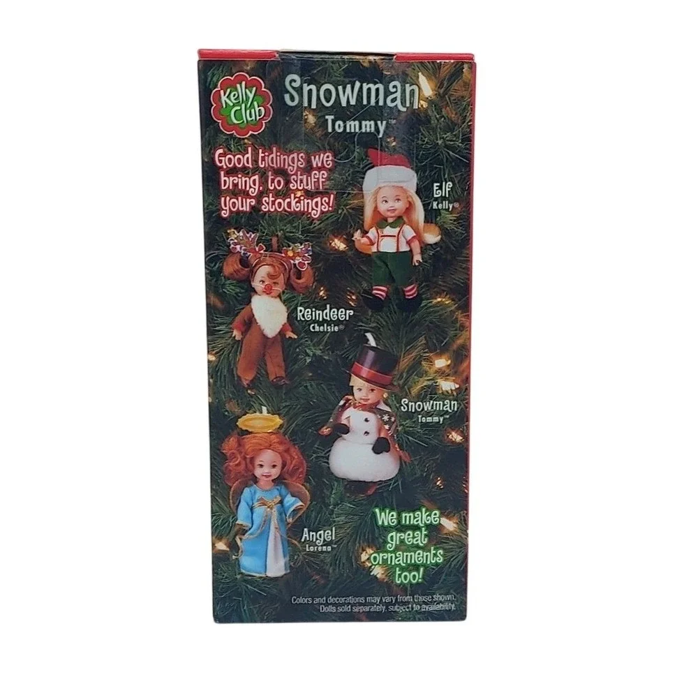 2001 Barbie Kelly Club Snowman Tommy Doll & Ornament